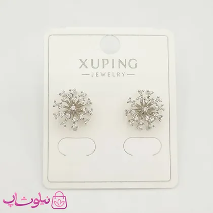 گوشواره میخی ژوپینگ طرح دانه برف