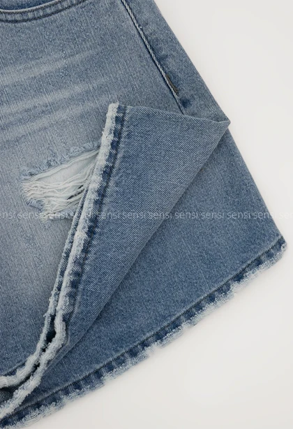 شلوارک جین دمپا اسلوچی کد1005733