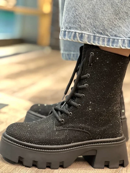 نیم بوت فول نگین