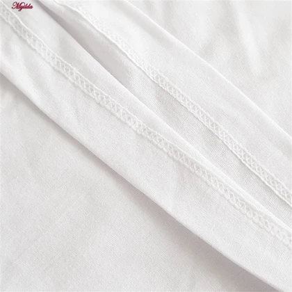 تاپ زنانه ماییلدا مدل پنبه‌ای سفید کد 4963