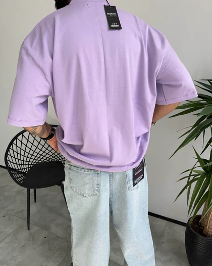 تیشرت بنفش پاستیلی BALENCIAGA