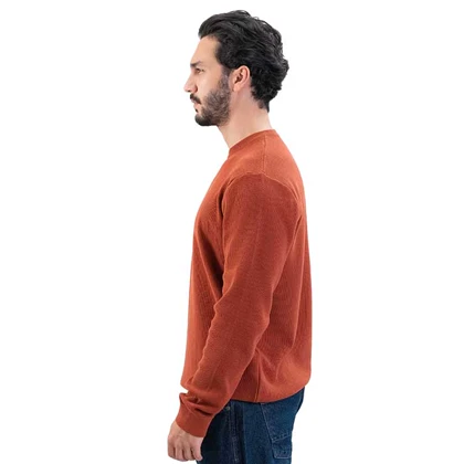 پلیور بافت یقه گرد رگولارفیت مردانه - 03252158
