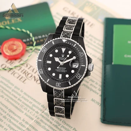 ساعت رولکس حکاکی ساب مارینر Rolex Submariner Engraved KS