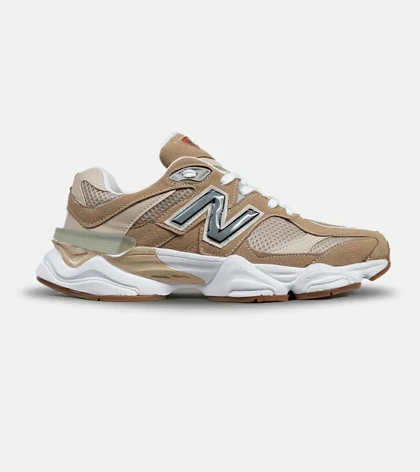 کفش کتانی مردانه و زنانه قهوه ای کرم طوسی NEW BALANCE 9060 مدل 5299