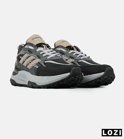 کفش کتانی مردانه و زنانه مشکی طوسی Adidas More Than Speed مدل 7554