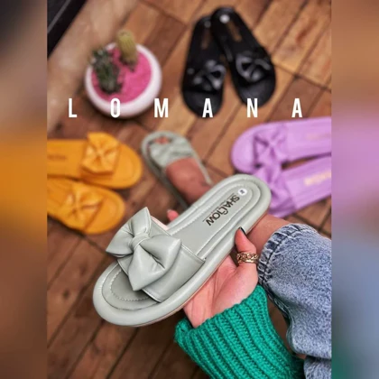 اسلیپر پاپیونی چرم