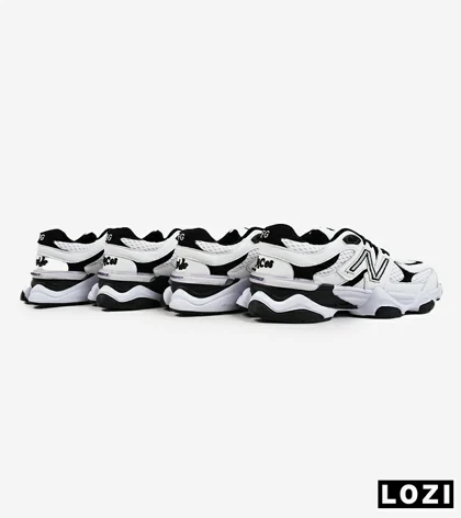 کفش کتانی مردانه و زنانه سفید مشکی NEW BALANCE 9060
