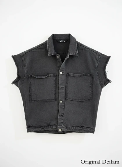 محصول پرمیوم پلاس # وست جین ذغالی استایل لش باکسی کیفیت استثنایی