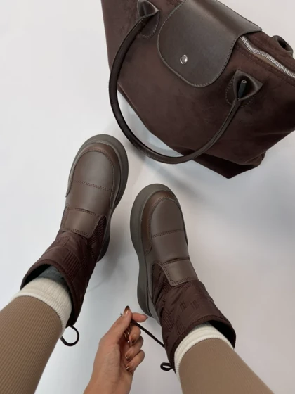 نیم بوت پشت بندی کاپشنی 2367