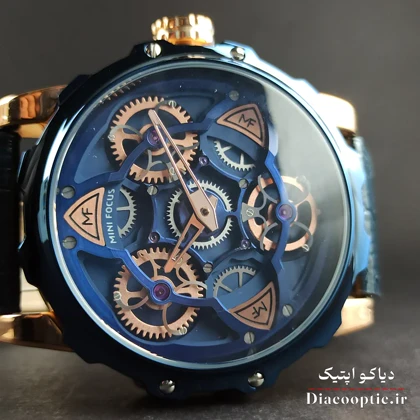 ساعت مچی مردانه اورجینال موتور ژاپن برند مینی فوکوس مدل Mf0249G.04 بند چرم