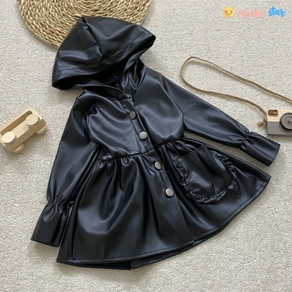 شنل چرم دخترانه 1.5 تا 5 سال