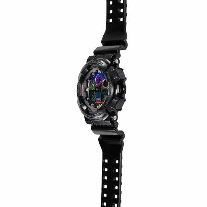 ساعت مچی مردانه کاسیو جی‌شاک (Casio G-Shock) مدل GA-100RGB-1ADR (طراحی گیمینگ و صفحه چندرنگ RGB)