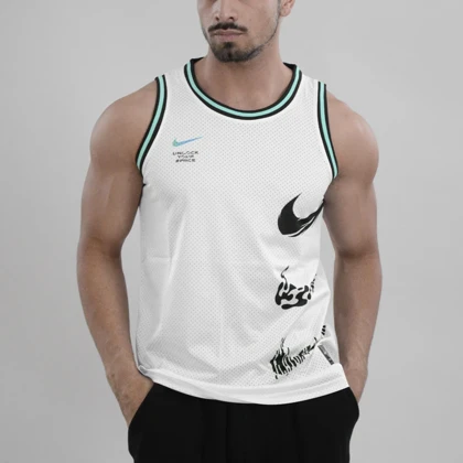 رکابی ورزشی مردانه نایک مدل Dri Fit-235 سفید