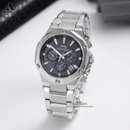 ساعت اسلازنجر صفحه مشکی Slazenger SL.09.2501.2.02