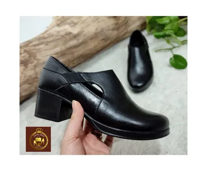 کفش طبی اداری زنانه پاشنه‌دار مدل پیک چشمک