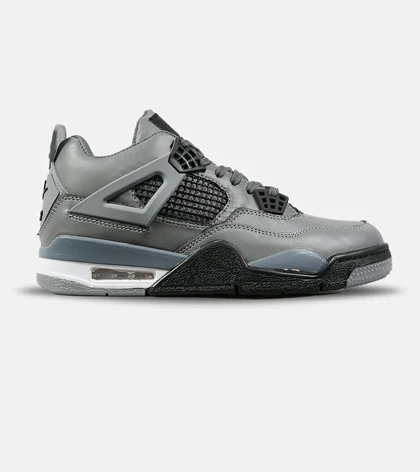 کفش کتانی ساق‌دار مردانه و زنانه طوسی NIKE jordan 4 مدل 7715