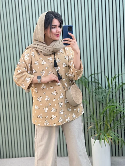 شومیز مانتویی بابونه