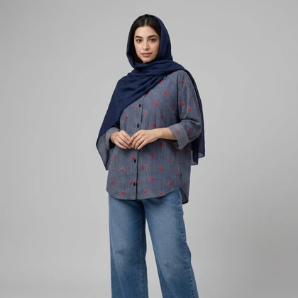 شومیز زنانه قلبی