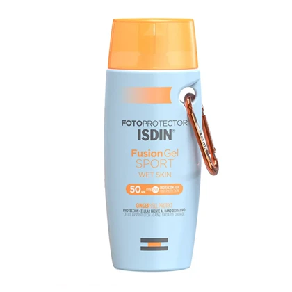 ژل ضد آفتاب ورزشی ایزدین Isdin مدل Sport SPF 50 حجم 50 میلی‌لیتر مناسب پوست چرب و حساس