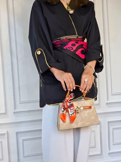 کیف HERMES وارداتی جین کرم هرمس ترند مد