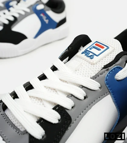 کفش کتانی مردانه سفید آبی مشکی FILA مدل 5373