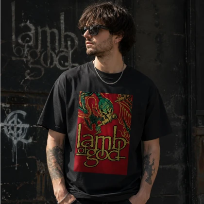 تیشرت طرح لمب آو گاد lamb of God کد 09