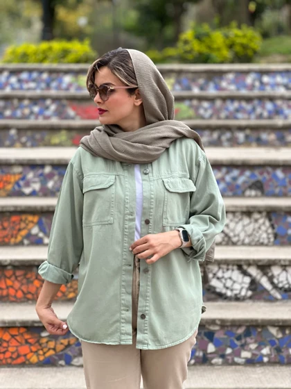 مانتو کتان لاولی ( دارای ایراد جزئی )