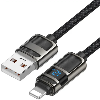 کابل لایتنینگ هوکو HOCO مدل U137 طول 1.2 متر 2.4 آمپر