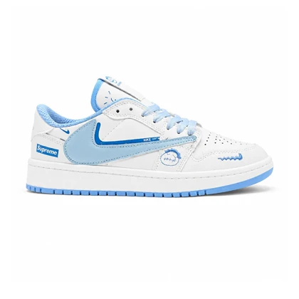کفش و کتانی مردانه مدل نایک ترویس NIKE TRAVIS رنگ سفید آبی کد 30872