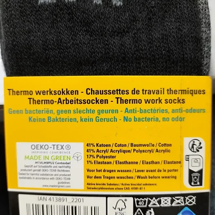 جوراب ساق بلند حوله ای دو جفتی مردانه برند کاترپیلار مدل 5420018150361