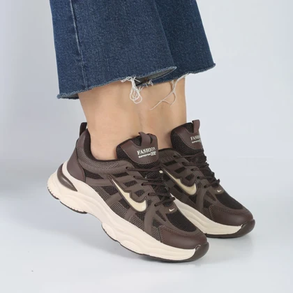 کفش و کتانی زنانه و دخترانه مدل نایک NIKE رنگ قهوه ای کد M1109