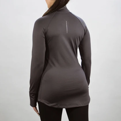 استرج نیم زیپ زنانه نایک مدل SRN-2B1286 طوسی تیره