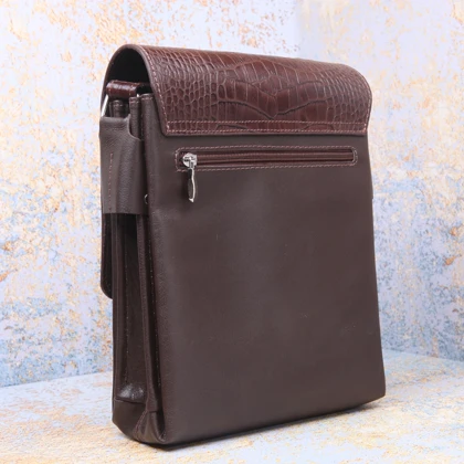 کیف دوشی مردانه چرم یلسان مدل رادمان کد 044-GC