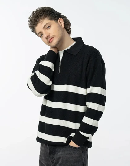 پلوشرت رینگر یقه نیم زیپ