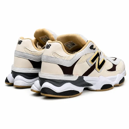 کفش کتانی مردانه مدل نیوبالانس 9060 کرم مشکی New Balance 9060