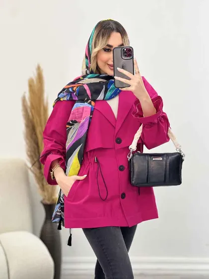 مانتو لینن ژیله دار دلوین