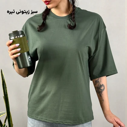 تیشرت زنانه نخ و پنبه بیسیک 1863