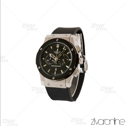 ساعت هابلوت مردانه کلاسیک فیوژن سه موتوره نقره ای مشکی 104161