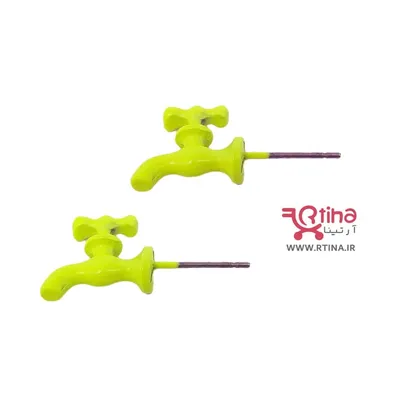 گوشواره میخی اسپرت طرح شیرآب