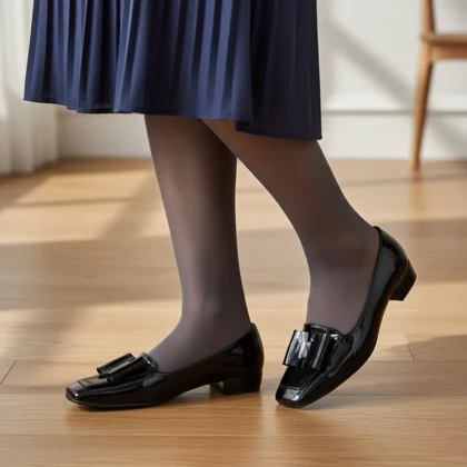 کفش مجلسی عروسکی ورنی