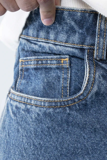 شلوار جین نیم بگ مردانه