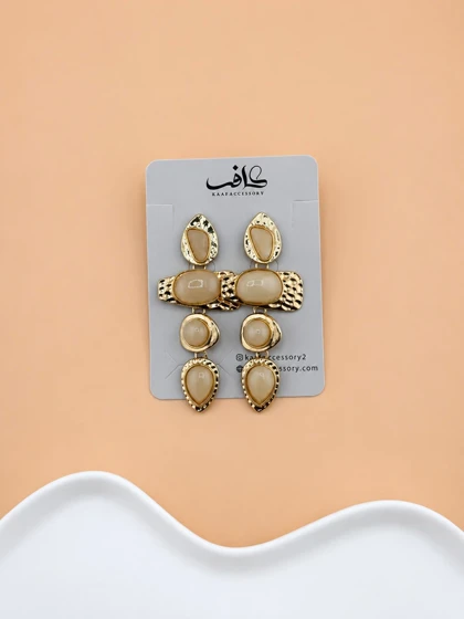 گوشواره سنگی نسکافه ای
