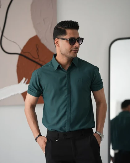 پیراهن مردانه آستین کوتاه دوشین