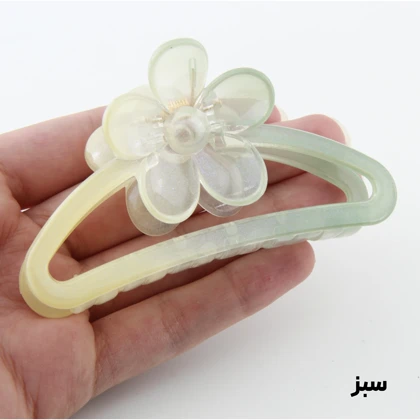 کلیپس دخترانه مدل بیضی گل‌دار