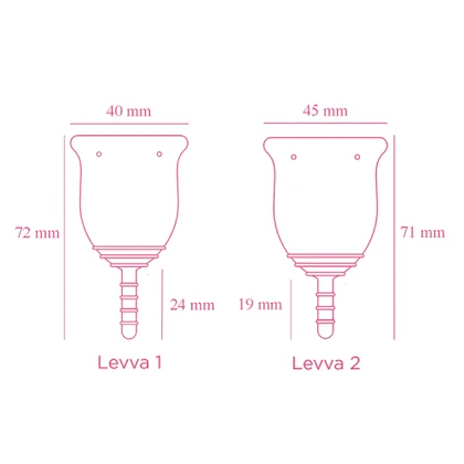 کاپ قاعدگی سایز متوسط رنگ صورتی لیوا فارما