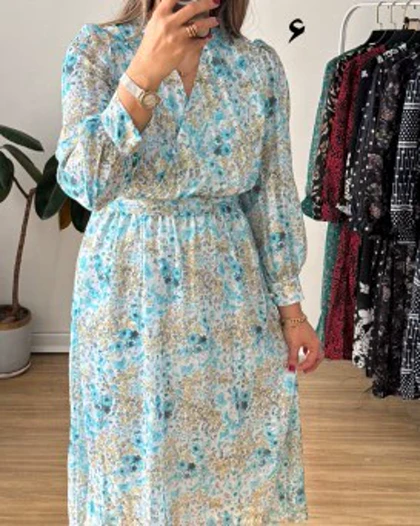 پیراهن حریر سرمه سری 19
