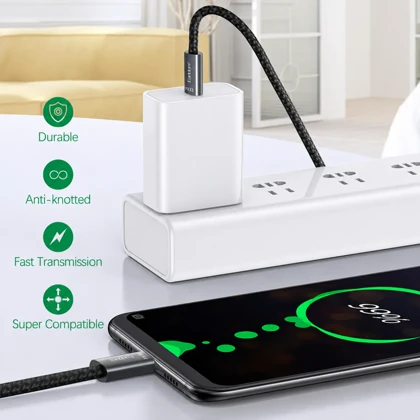 کابل تایپ سی به لایتنینگ ارلدام Earldom مدل EC-201C-L توان 30 وات 1 متر