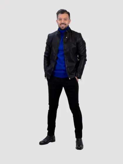 ست کامل چرم مشکی