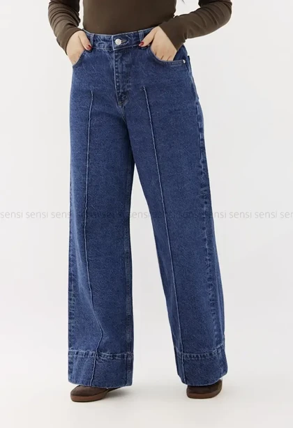 شلوار جین بگ کیلات سیم لاین کد1004866