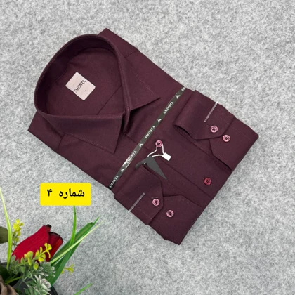 پیراهن ساده تک‌رنگ قواره کلاسیک استین بلند_ پارچه فلورا درجه یک